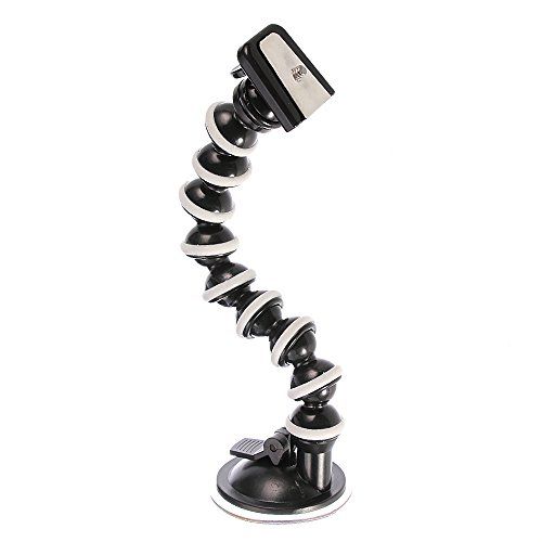  Fotga 7 Stand Suction Flexible Mount Tripod with Removable 1/4 QR Plate for Camera DV Gopro, MAX Load 1KG