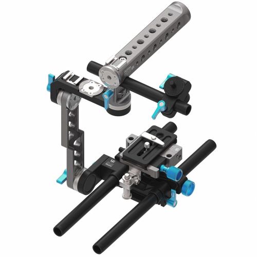  FOTGA Fotga DP500III Transformable Handle C Cage Kit with 15mm Rod Quick Release Plate and Shoulder Pad for Blackmagic BMCC BMPCC 5DII III A7 A7S A7R2 A7RM2 GH3 GH4 7D D7000 D7100 D750 D