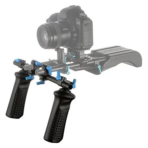  FOTGA DP3000 Front Double Handle Hand Grip Video Camera Stabilizer with Clamp for 15mm Rod Rail Baseplate Rig Nikon D3400 Canon EOS 1D 6D 5D 7D Mark II III IV Sony A7 A7R A7S II II