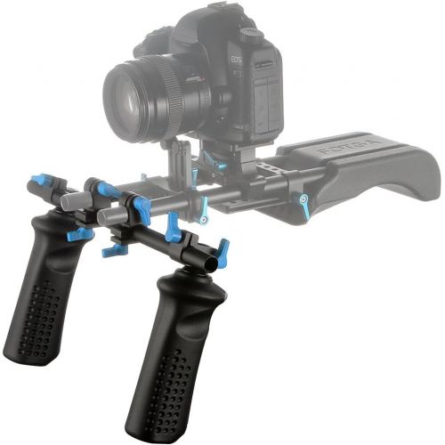  FOTGA DP3000 Front Double Handle Hand Grip Video Camera Stabilizer with Clamp for 15mm Rod Rail Baseplate Rig Nikon D3400 Canon EOS 1D 6D 5D 7D Mark II III IV Sony A7 A7R A7S II II