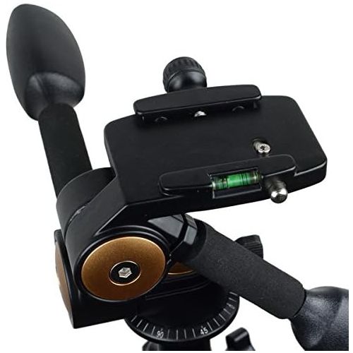  FOTGA Fotga 20KG 2-Handle 3-Way Metal Pan head Quick Release Plate for DSLR DV Camera Tripod