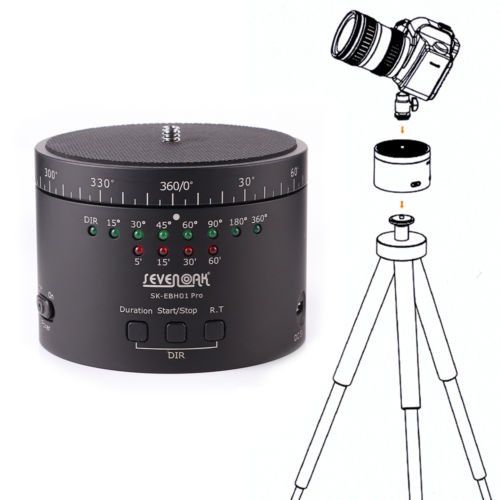  FOTGA Fotga 360° 14 Motorized Panning Rotating Panoramic Time Lapse Tripod Ball Head for DSLR Gopro Camera