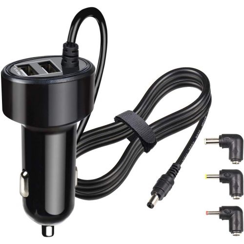  [아마존베스트]FouceClaus Car Charger for RCA, Philips, DBPOWER, Sylvania, UEME, APEMAN Portable DVD Player, 12V Car Cigarette Plug Portable DVD Player Power Cord with Dual USB Ports (6.6Ft Cable