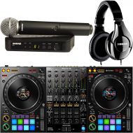 FP Logistics, Pioneer, Shure Pioneer DDJ-1000 4-Channel DJ Controller for Rekordbox Dj with Shure Wireless SM58 Microphone and Headphones