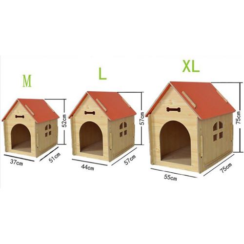  FPigSHS Cats and Dogs House Wooden Indoor Outdoor pet nest