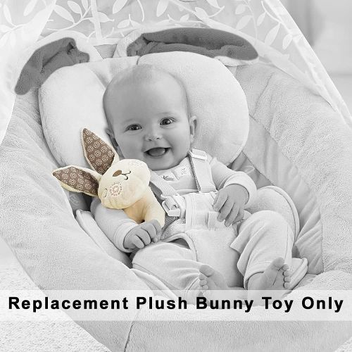  F-Price Replacement Part for Fisher-Price Cradle n Swing - CCF38 ~ My Little Snugabunny Design ~ Replacement Plush Bunny Toy, Brown, White