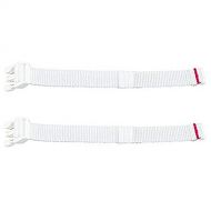 F-Price Replacement Parts for Baby Swing - Fisher-Price Revolve Baby Swing FBL70 ~ Set of 2 White Replacement Waist Strap with Male Part of Buckle