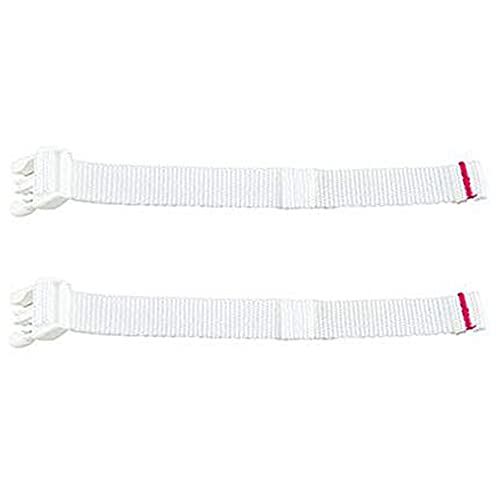 F-Price Replacement Parts for Baby Swing - Fisher-Price Revolve Baby Swing FBL70 ~ Set of 2 White Replacement Waist Strap with Male Part of Buckle