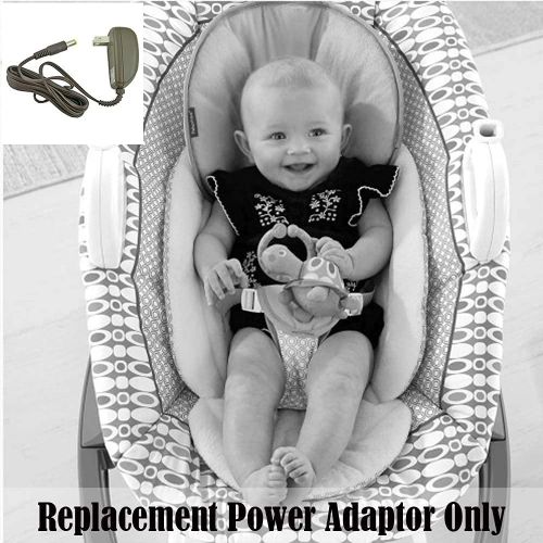  F-Price Replacement Part for Fisher-Price Deluxe Cradle n Swing Baby Soother - Fits Many Models ~ Replacement Power Cord Adapter Beige
