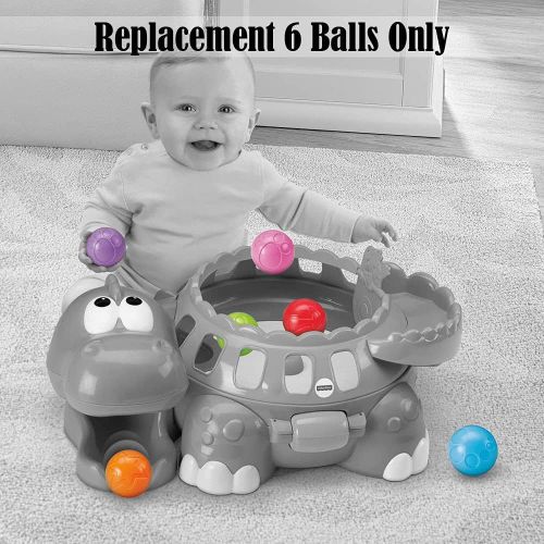  F-Price Replacement Parts for Fisher-Price Go Baby Go - BMM00 ~ Replacement Balls - Set of 6, Orange, Green, Pink, Red, Blue, Purple