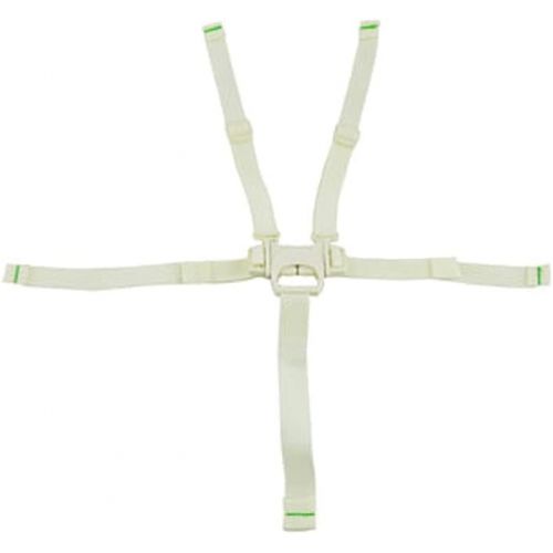  F-Price Replacement Part for Fisher-Price Cradle n Swing - Fits Many Models ~ 5 Point White Strap ~ Waist, Crotch and Shoulder