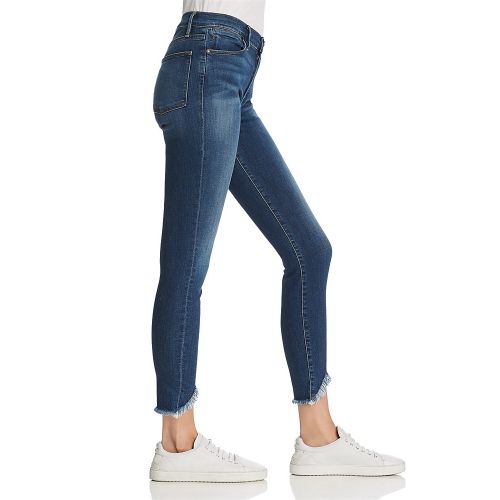  FRAME Le High Skinny Triangle Hem Jeans in Sulham