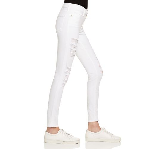  FRAME Le Color Ripped Jeans in Blanc