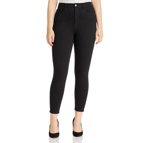  FRAME Ali High Rise Cigarette Jeans in Noir