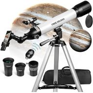 Telescopes for Adults High Powered, 700x90mm AZ Astronomical Professional Refractor Telescope for Beginners Astronomy with Advanced Eyepieces, Cool Astronomy for Christmas, White