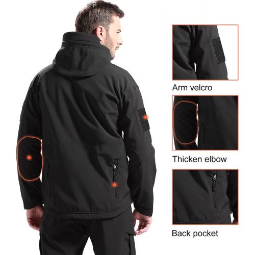  [아마존 핫딜]  [아마존핫딜]FREE SOLDIER Tactical Jacket Soft Shell Fleece Lined Water Repellent Coat Windproof Outwear Camouflage Jacket