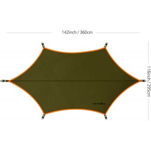  FREE SOLDIER Waterproof Portable Tarp Multifunctional Outdoor Camping Traveling Awning Backpacking Tarp Shelter Rain Tarp