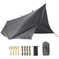 FREE SOLDIER Waterproof Portable Tarp Multifunctional Outdoor Camping Traveling Awning Backpacking Tarp Shelter Rain Tarp