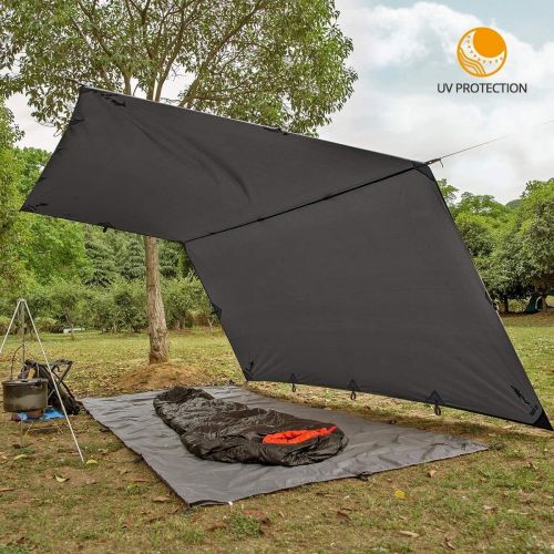  FREE SOLDIER Waterproof Portable Tarp Multifunctional Outdoor Camping Traveling Awning Backpacking Tarp Shelter Rain Tarp