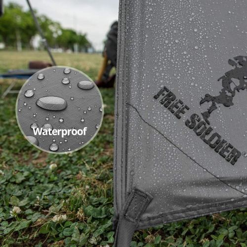  FREE SOLDIER Waterproof Portable Tarp Multifunctional Outdoor Camping Traveling Awning Backpacking Tarp Shelter Rain Tarp