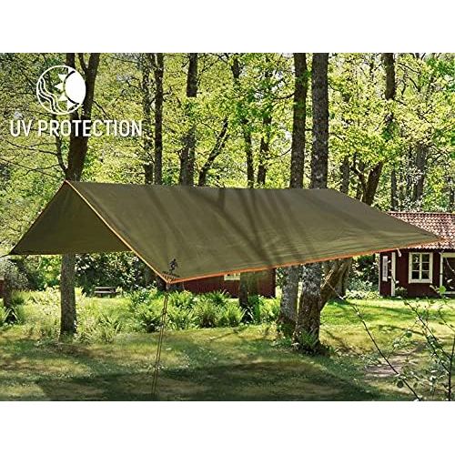  FREE SOLDIER Waterproof Portable Tarp Multifunctional Outdoor Camping Traveling Awning Backpacking Tarp Shelter Rain Tarp