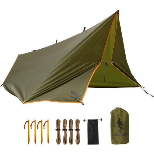  FREE SOLDIER Waterproof Portable Tarp Multifunctional Outdoor Camping Traveling Awning Backpacking Tarp Shelter Rain Tarp