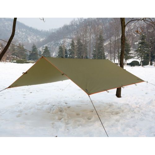  FREE SOLDIER Waterproof Portable Tarp Multifunctional Outdoor Camping Traveling Awning Backpacking Tarp Shelter Rain Tarp