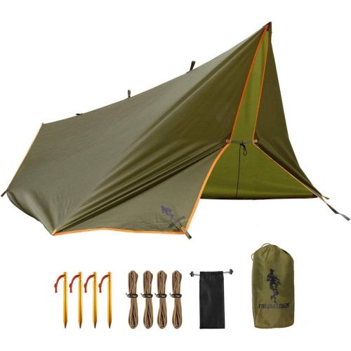  FREE SOLDIER Waterproof Portable Tarp Multifunctional Outdoor Camping Traveling Awning Backpacking Tarp Shelter Rain Tarp