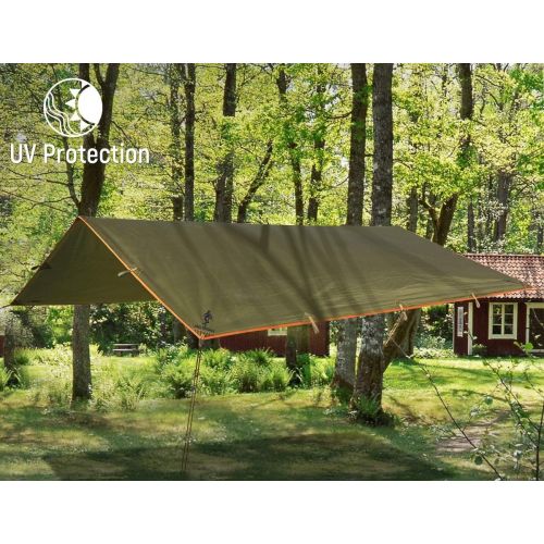  FREE SOLDIER Waterproof Portable Tarp Multifunctional Outdoor Camping Traveling Awning Backpacking Tarp Shelter Rain Tarp