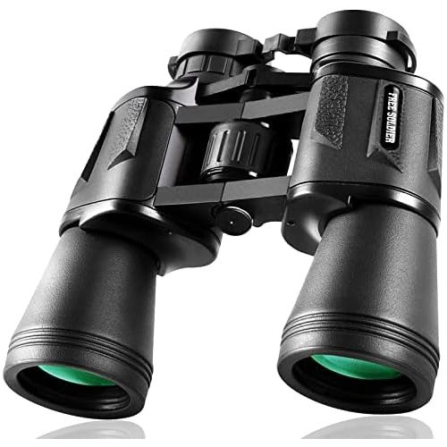  [아마존베스트]FREE SOLDIER 20x50 Binoculars for Adults with Smartphone Adapter 28mm Large Eyepiece HD Binoculars for Bird Watching Hunting Hiking Sightseeing Travel Opera Concert Games with BAK4 Prism FMC Le