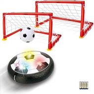 [아마존베스트]Kids Toys Hover Soccer Ball - LED Air Power Soccer Set with 2 Goals and an Inflatable Ball, Indoor Outdoor Sport Ball Training Games, Soccer Toys for 2 3 4 5 6 7 8- 12 Year Old Boy