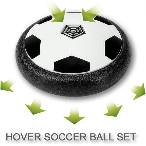  [아마존베스트]Kids Toys Hover Soccer Ball - LED Air Power Soccer Set with 2 Goals and an Inflatable Ball, Indoor Outdoor Sport Ball Training Games, Soccer Toys for 2 3 4 5 6 7 8- 12 Year Old Boy
