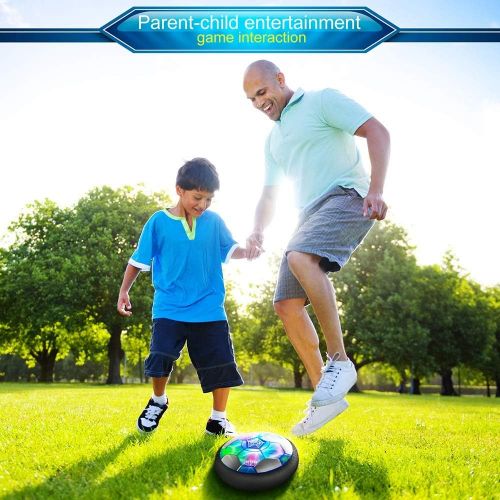  [아마존베스트]Kids Toys Hover Soccer Ball - 2019 Updated Rechargeable LED Air Power Soccer Set with 2 Goals and an Inflatable Ball, Indoor Toddler Toys for 3,4,5,6 -14 Year Old Boys Girls (Recha