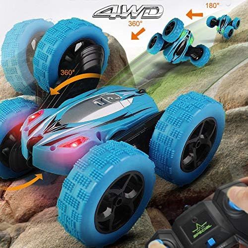  FREE TO FLY Remote Control Car RC Cars - Drift High Speed Off Road Stunt Truck, Race Toy with 2 Rechargeable Batteries, 4 Wheel Drive, Cool Birthday Gifts for Boys Age 3 5 6 7 8 9 10 11 Year O
