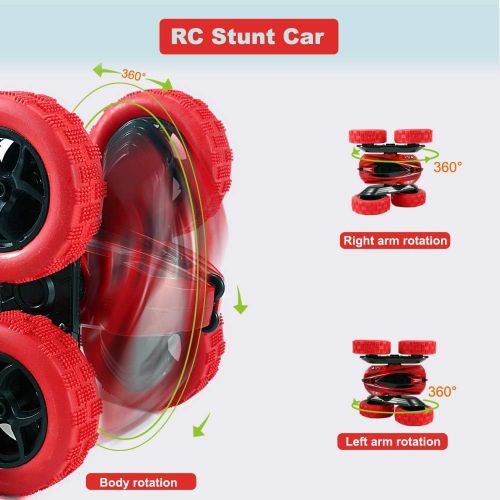  FREE TO FLY Toys Remote Control Car for Kids: Red 4WD Stunt RC Cars -Kids Toys Stem Dinosaur Toy: Take Apart Dinosaur Toys for Kids 3-5