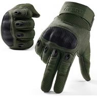 [아마존 핫딜]  [아마존핫딜]FREETOO Airsoft Gloves Motorcycle Gloves Rubber Knuckle Men Full Finger Protection Gloves for Paintball Hiking Cycling Climbing Hunting Outdoor Camping Sports Gear Work Gloves