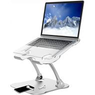 [아마존베스트]Laptop Stand, FRIEET Ergonomic Laptop Holder with Heat Vent, Height Adjustable, Aluminum Multi-Angle Laptop Riser Compatible with 10-18 MacBook Air/Pro, Surface, Lenovo Dell HP Not