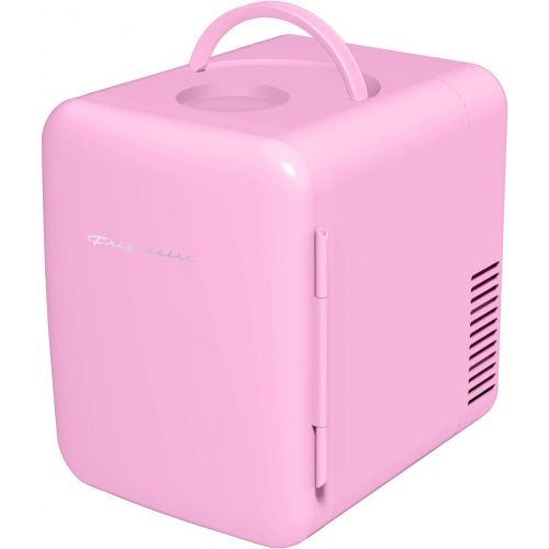  Frigidaire Mini Portable Compact Personal Fridge Cools & Heats, 4 Liter Capacity Chills Six 12 oz Cans, 100% Freon-Free & Eco Friendly, Includes Plugs for Home Outlet & 12V Car Cha