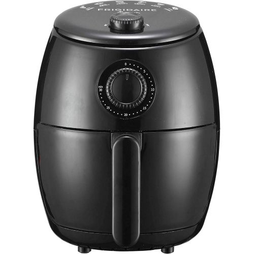  [아마존베스트]FRIGIDAIRE EAF180-BLACK, 1.8 Qt Air Fryer-Oil-Free Healthy Cooking-Digital Controls-Removable, Dishwasher-Safe Pan and Tray, 1.8qt, Black
