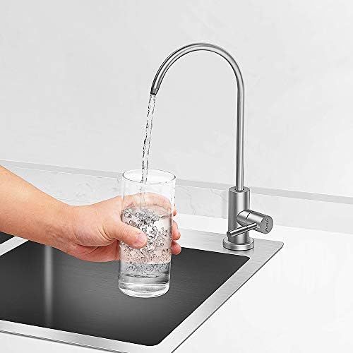  Frizzlife RO Water Filter Faucet- Drinking Water Faucet fits most Reverse Osmosis Water Filtration System-SUS304 Stainless Steel with Brushed Nickel-Lead Free