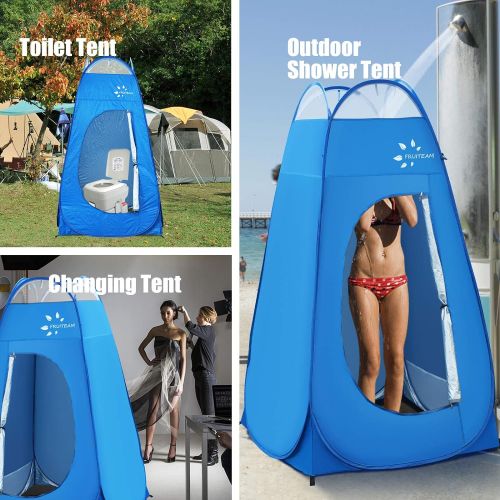  FRUITEAM Pop Up Privacy Tent,Dressing Changing Room,Portable Outdoor Shower Tent,Privacy Shelters Room,Camp Toilet Tent for Camping and Hiking with Carrying Bag