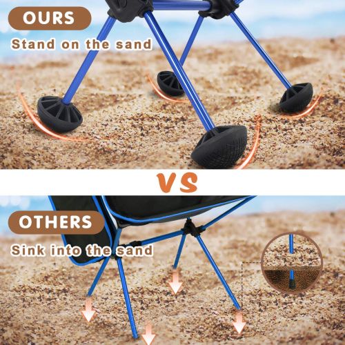  FRUITEAM Portable Camping Table and Chairs Ultralight Foldable Picnic Tables with Cup Holders for Camp, Beach, Boat, Fishing, Compact Lightweight