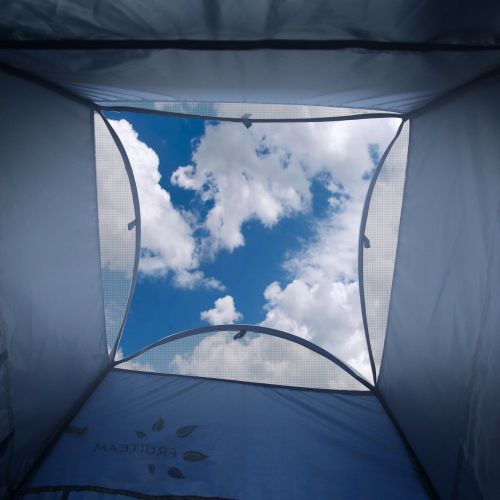  FRUITEAM Pop Up Privacy Tent, Changing Room Tent for Portable Toilet Shower Silver Coated Dressing Room Tent UV Protection Privacy Shelter Camping Cabana, Blue