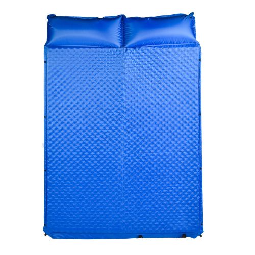  FRUITEAM Double Self Inflating Sleeping Pad Sleeping Pad for Camping Double with Pillows Self-Inflating Foam Mat for Camping Picnic Outdoor Backpack