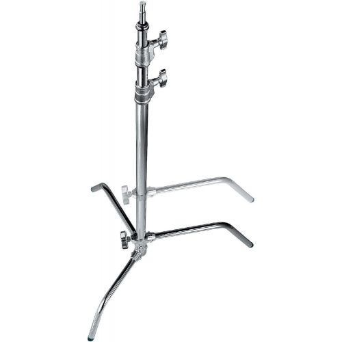  Avenger A2025L 30-Inch Sliding Leg Steel Century Stand 25 with 2 Risers (Chrome)