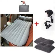 FTQCGZ SUV Inflatable Mattress Travel Camping Car Back Seat Sleeping Rest Mattress with Air Car Sex Bed Car Accessories Grey