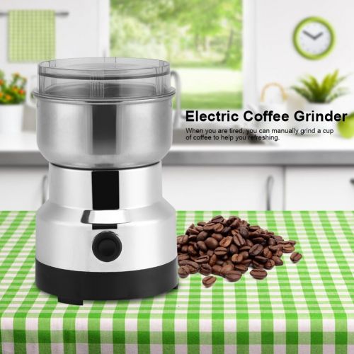  [아마존베스트]FTVOGUE 220V Electric Stainless Steel Grinding Coffee Beans Milling Machine Home Office