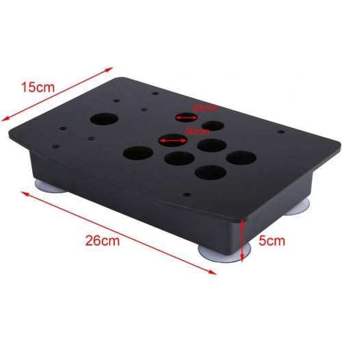  [아마존베스트]FTVOGUE Black Acrylic Panel and Case DIY Set Kits Replacement for Arcade Game with Screws and Teats