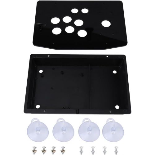  [아마존베스트]FTVOGUE Black Acrylic Panel and Case DIY Set Kits Replacement for Arcade Game with Screws and Teats
