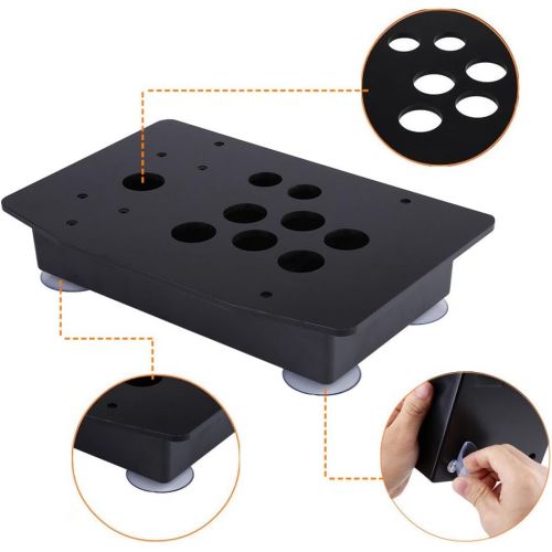  [아마존베스트]FTVOGUE Black Acrylic Panel and Case DIY Set Kits Replacement for Arcade Game with Screws and Teats